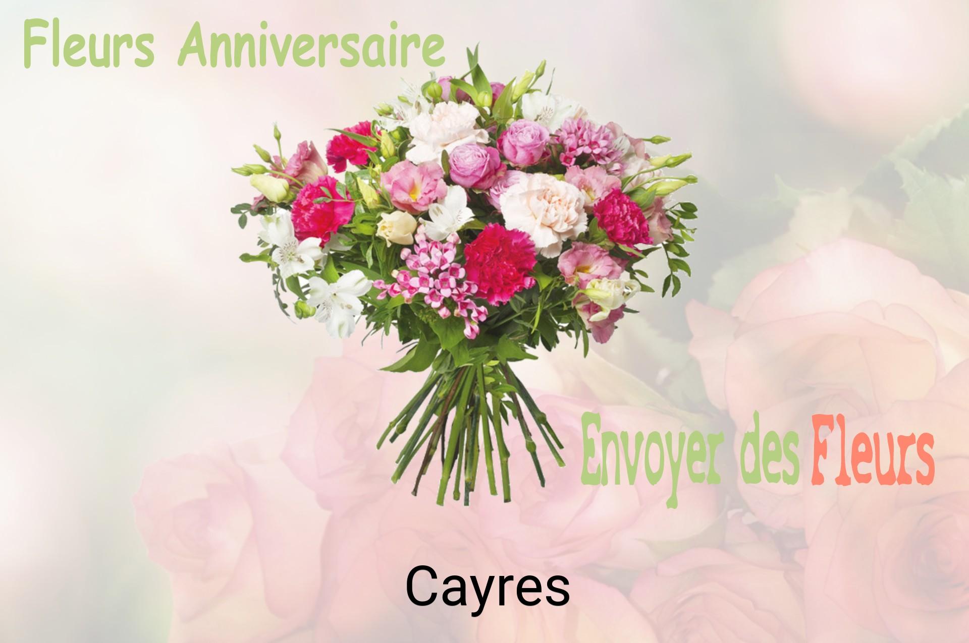Bouquet de fleurs d’anniversaire livré à Cayres