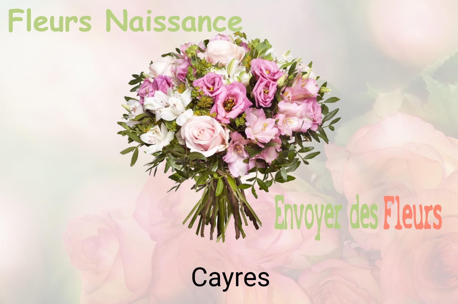 Bouquet de fleurs de naissance livré à Cayres